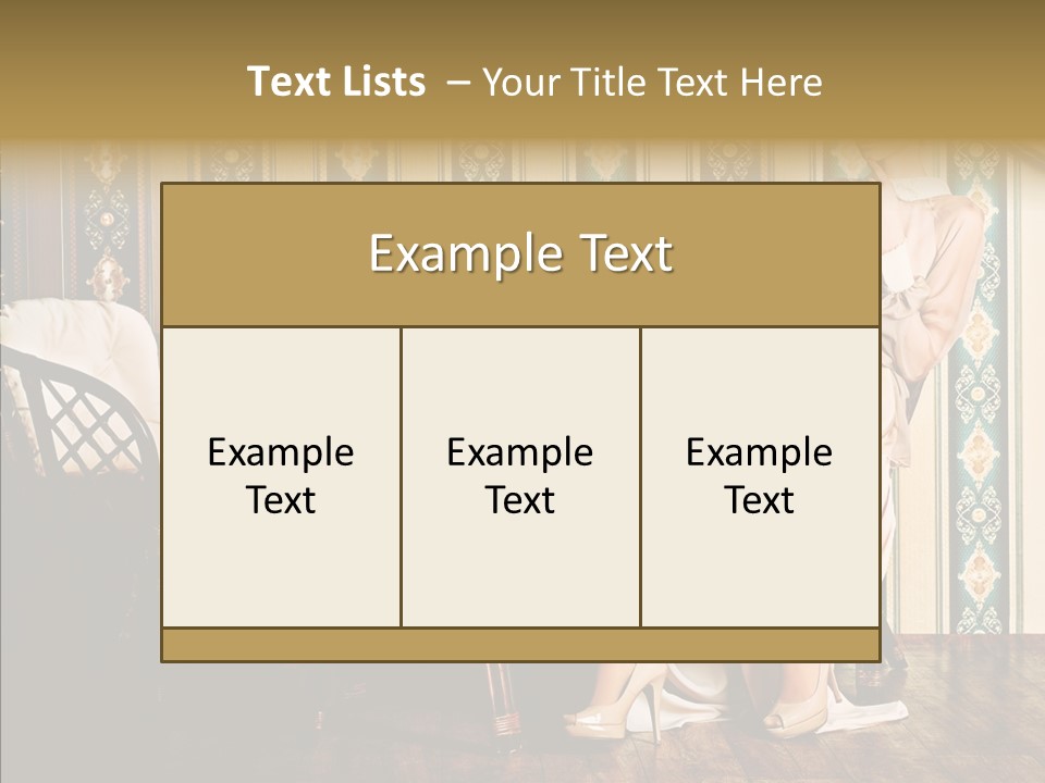 Sexy Girl Indoor PowerPoint Template