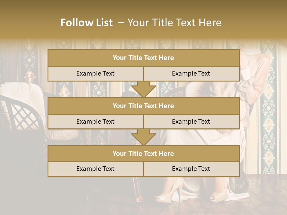 Sexy Girl Indoor PowerPoint Template