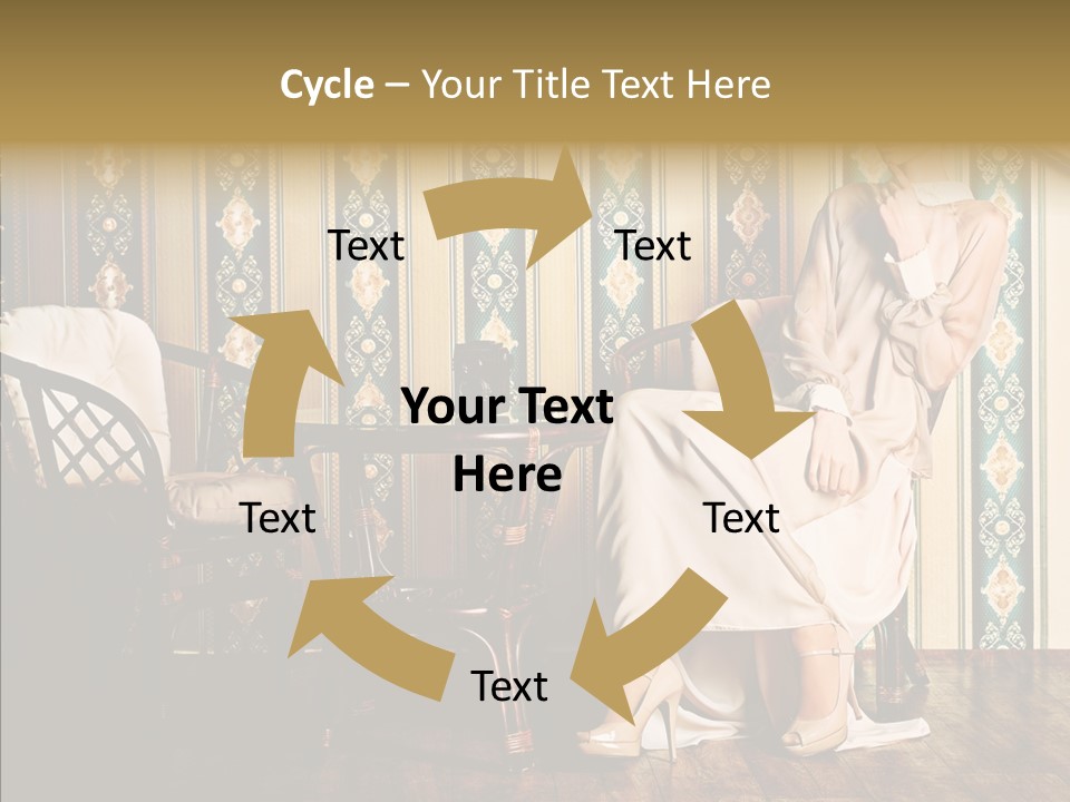 Sexy Girl Indoor PowerPoint Template