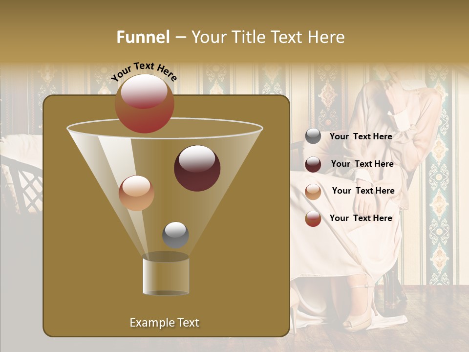 Sexy Girl Indoor PowerPoint Template