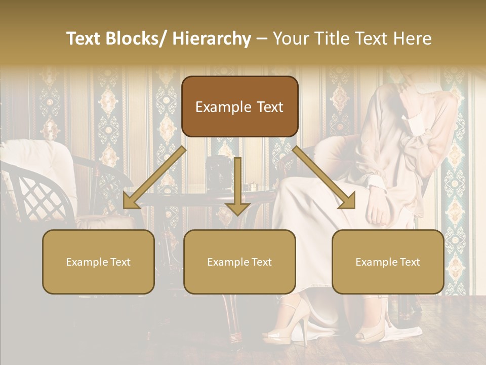 Sexy Girl Indoor PowerPoint Template