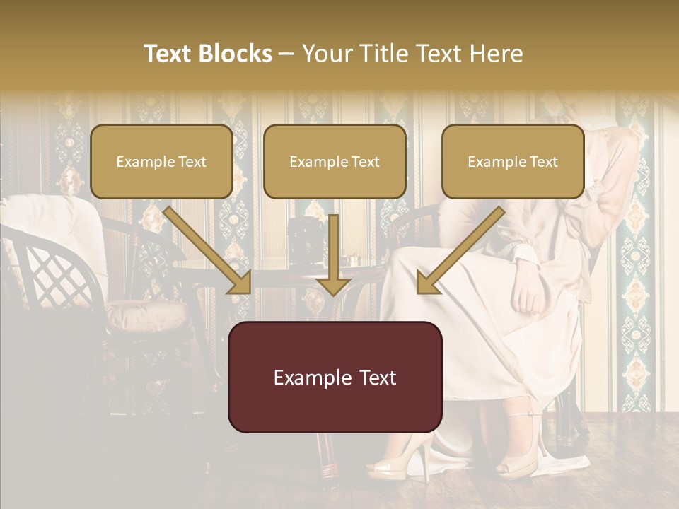 Sexy Girl Indoor PowerPoint Template