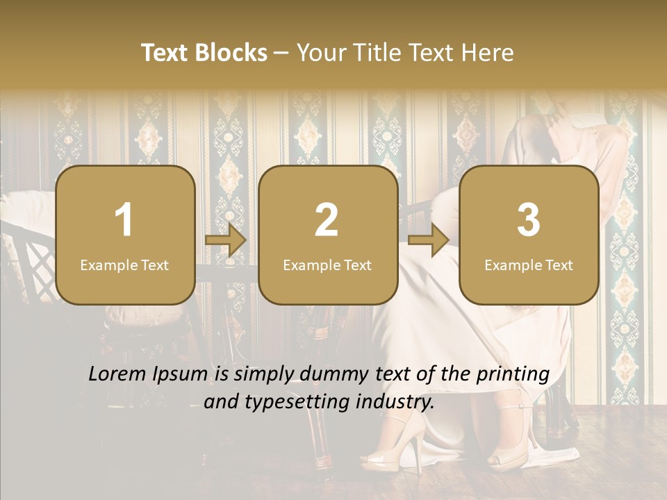 Sexy Girl Indoor PowerPoint Template