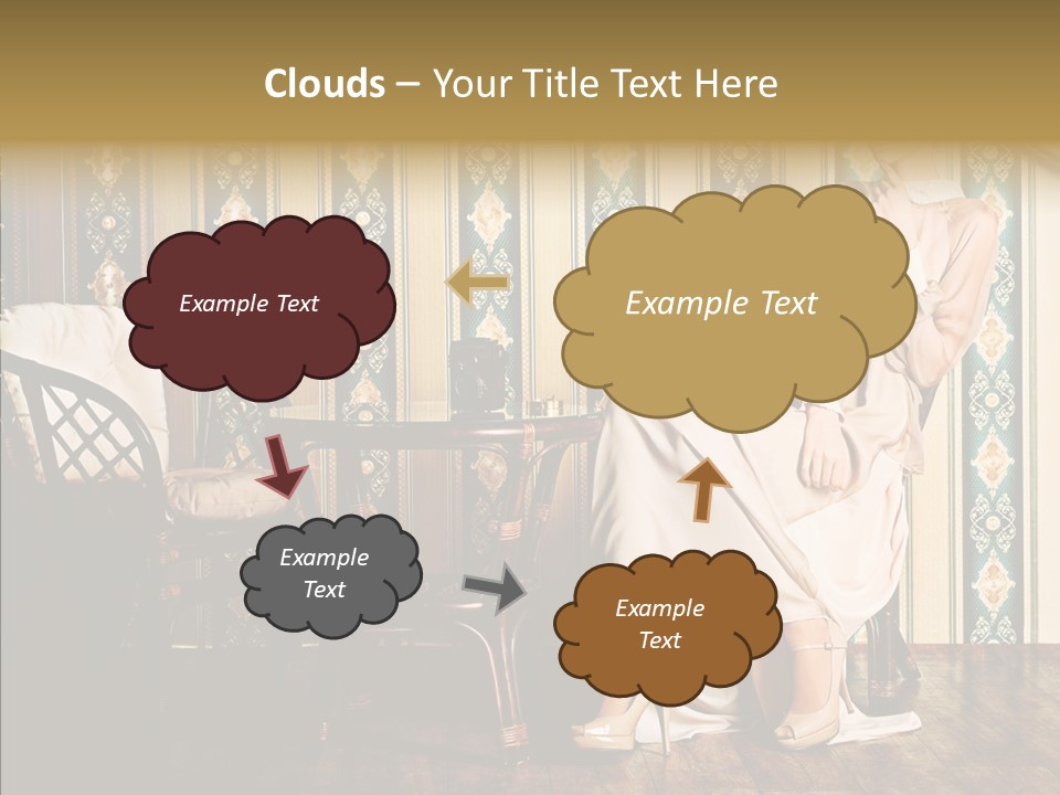 Sexy Girl Indoor PowerPoint Template