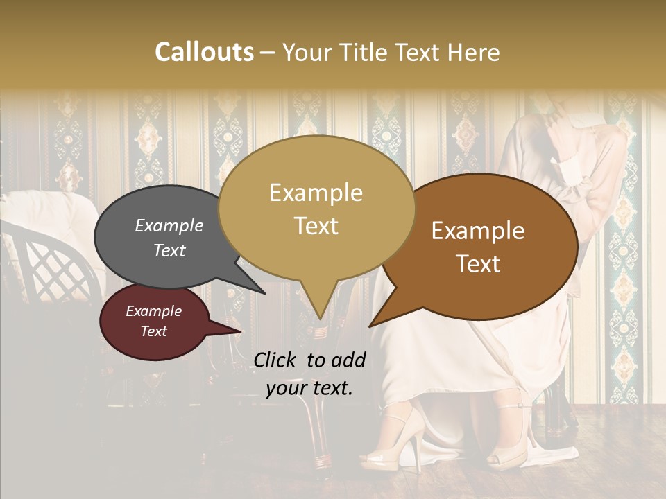 Sexy Girl Indoor PowerPoint Template