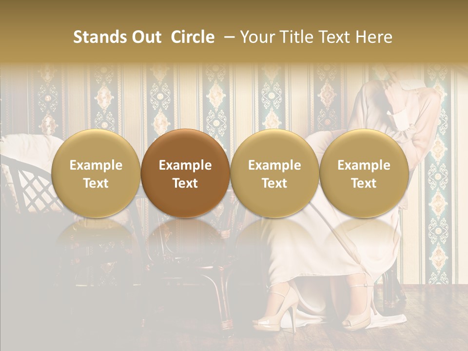 Sexy Girl Indoor PowerPoint Template