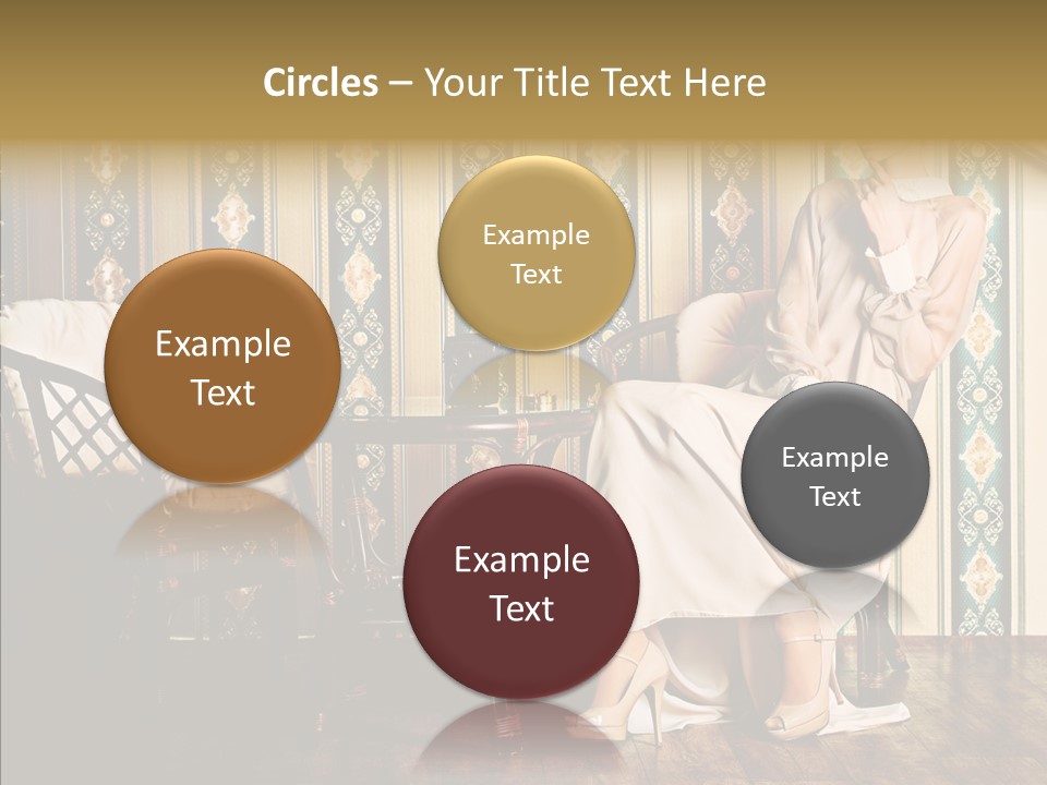 Sexy Girl Indoor PowerPoint Template