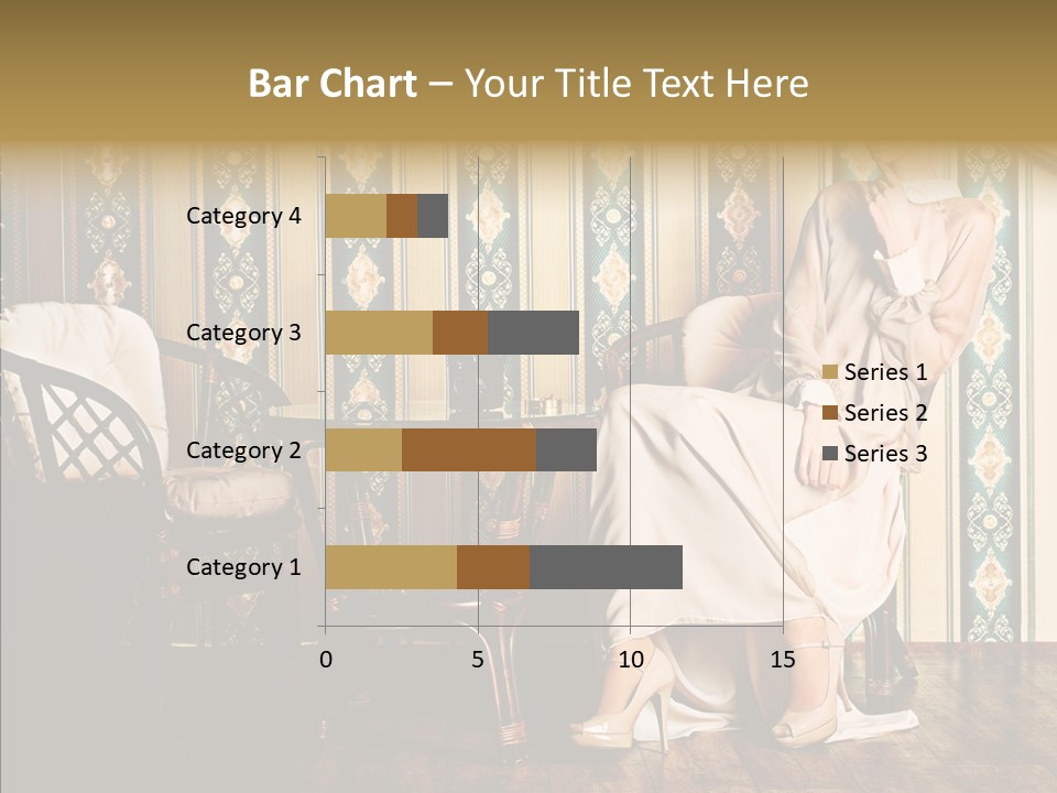 Sexy Girl Indoor PowerPoint Template