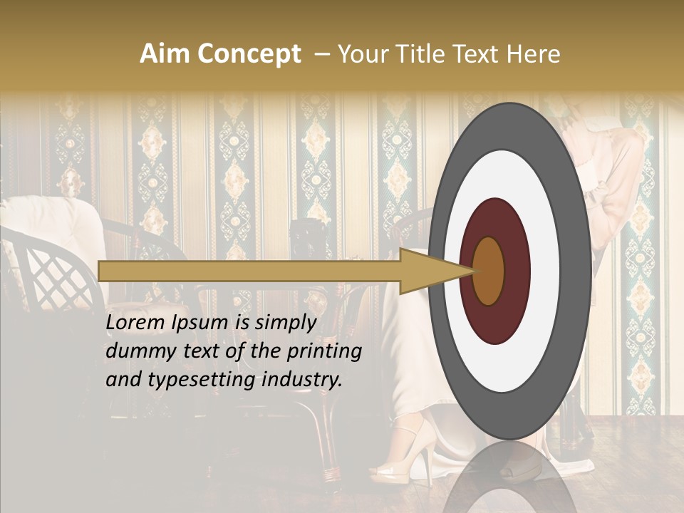 Sexy Girl Indoor PowerPoint Template