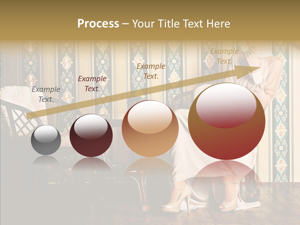 Sexy Girl Indoor PowerPoint Template