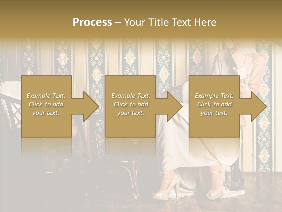 Sexy Girl Indoor PowerPoint Template