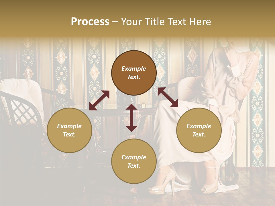 Sexy Girl Indoor PowerPoint Template