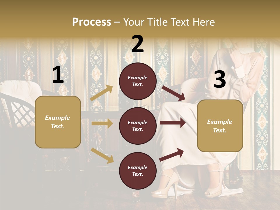 Sexy Girl Indoor PowerPoint Template