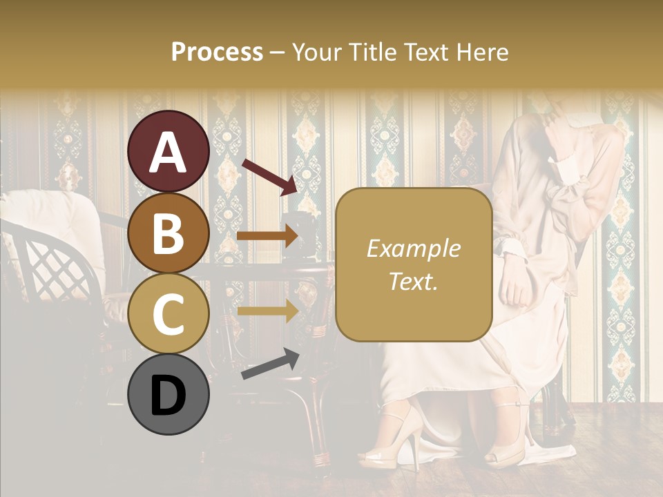 Sexy Girl Indoor PowerPoint Template