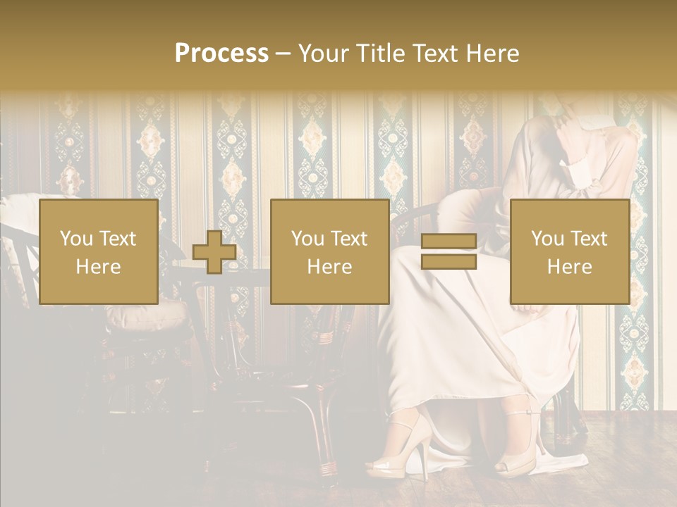 Sexy Girl Indoor PowerPoint Template