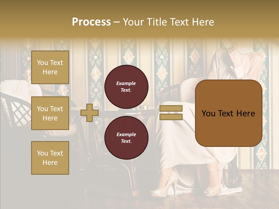 Sexy Girl Indoor PowerPoint Template