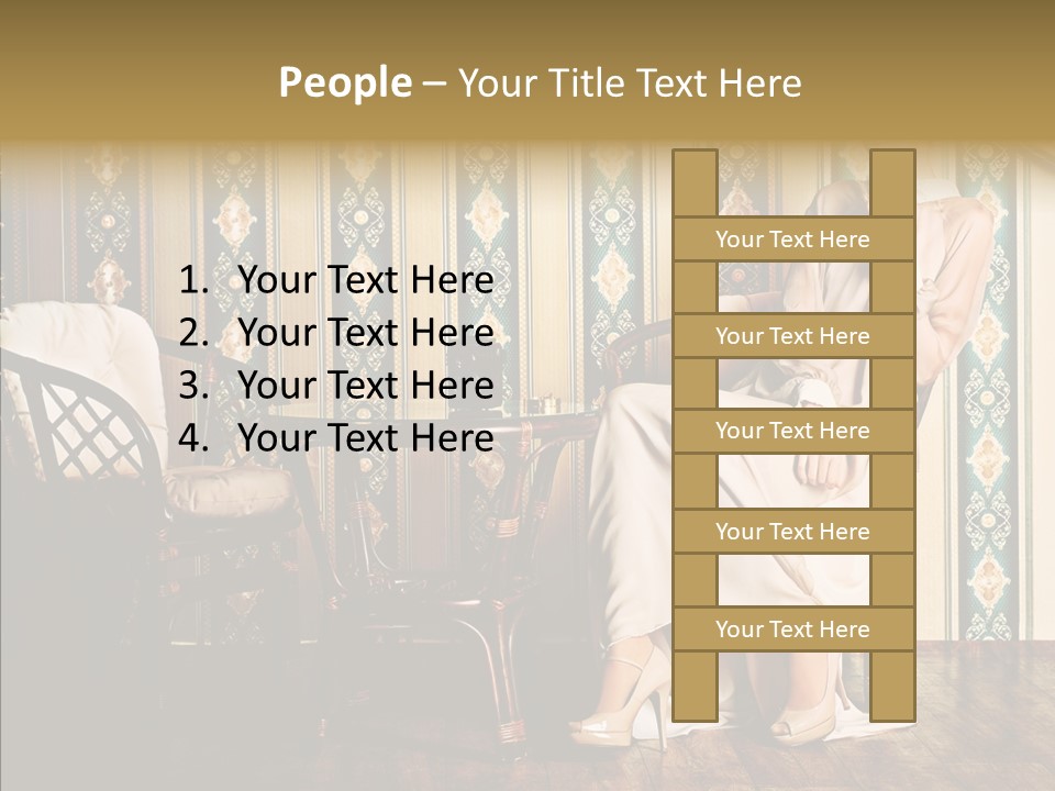 Sexy Girl Indoor PowerPoint Template