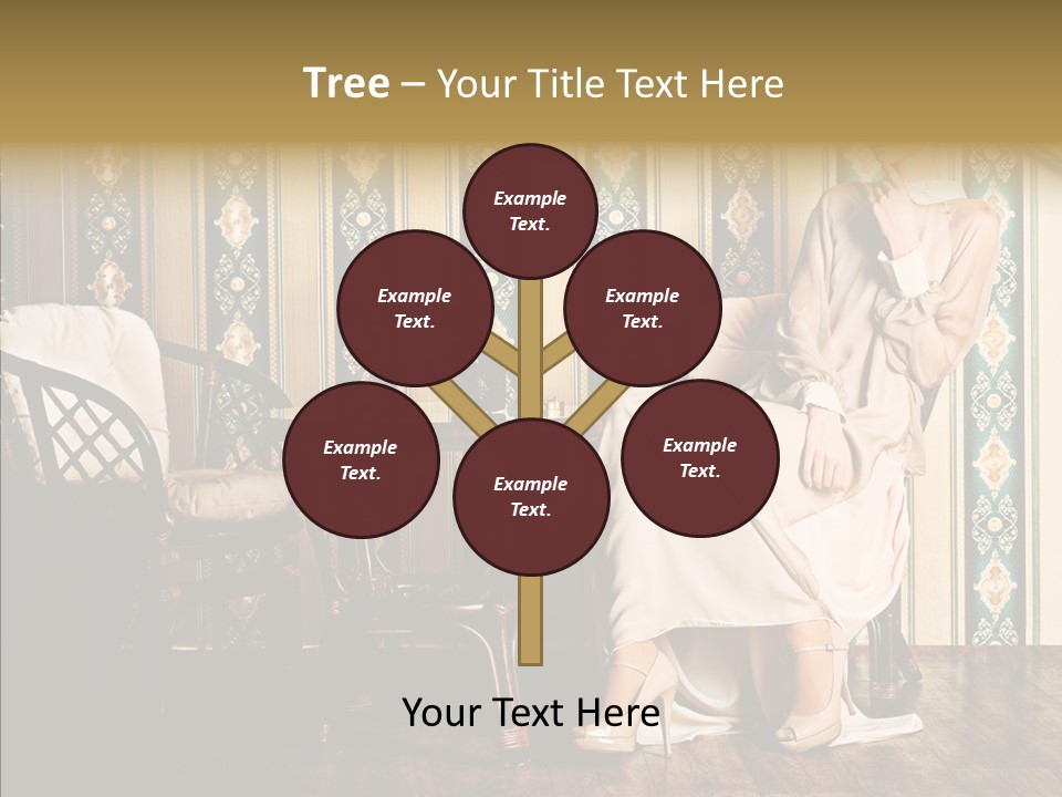 Sexy Girl Indoor PowerPoint Template