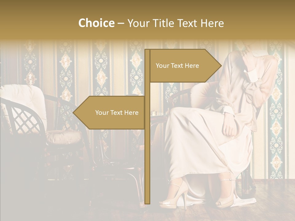 Sexy Girl Indoor PowerPoint Template