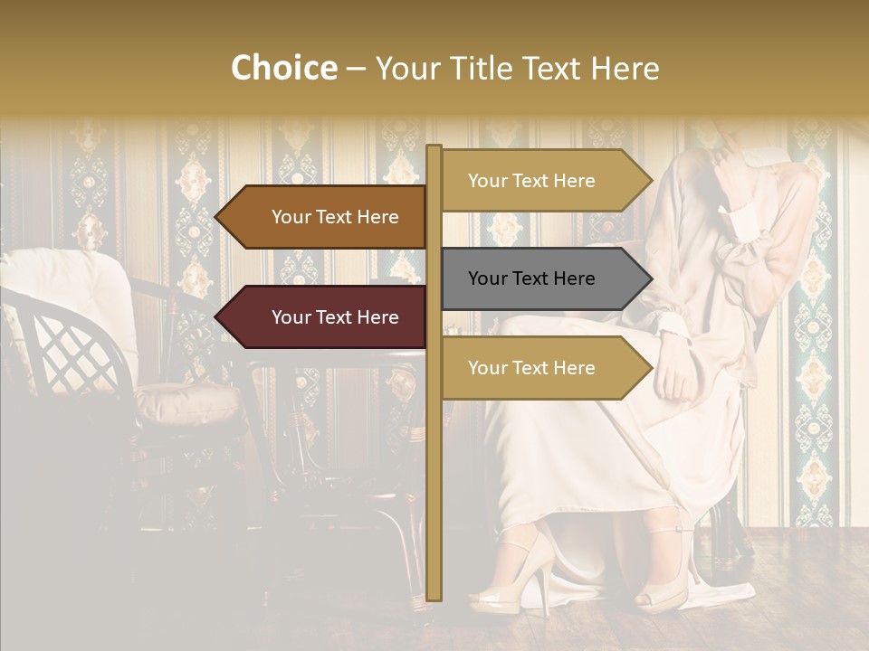 Sexy Girl Indoor PowerPoint Template