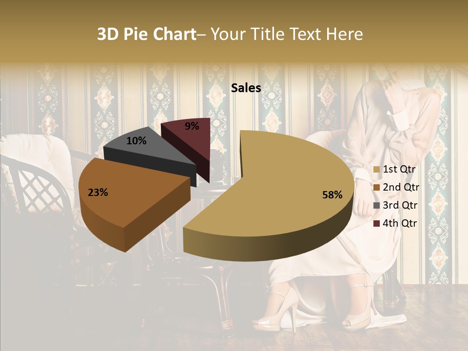 Sexy Girl Indoor PowerPoint Template