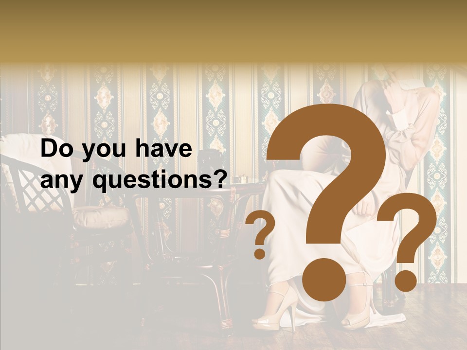 Sexy Girl Indoor PowerPoint Template