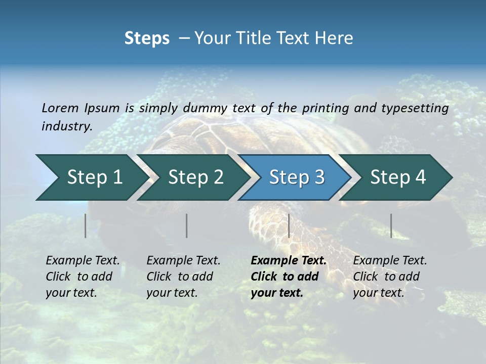 Marine Turtle Ocean PowerPoint Template