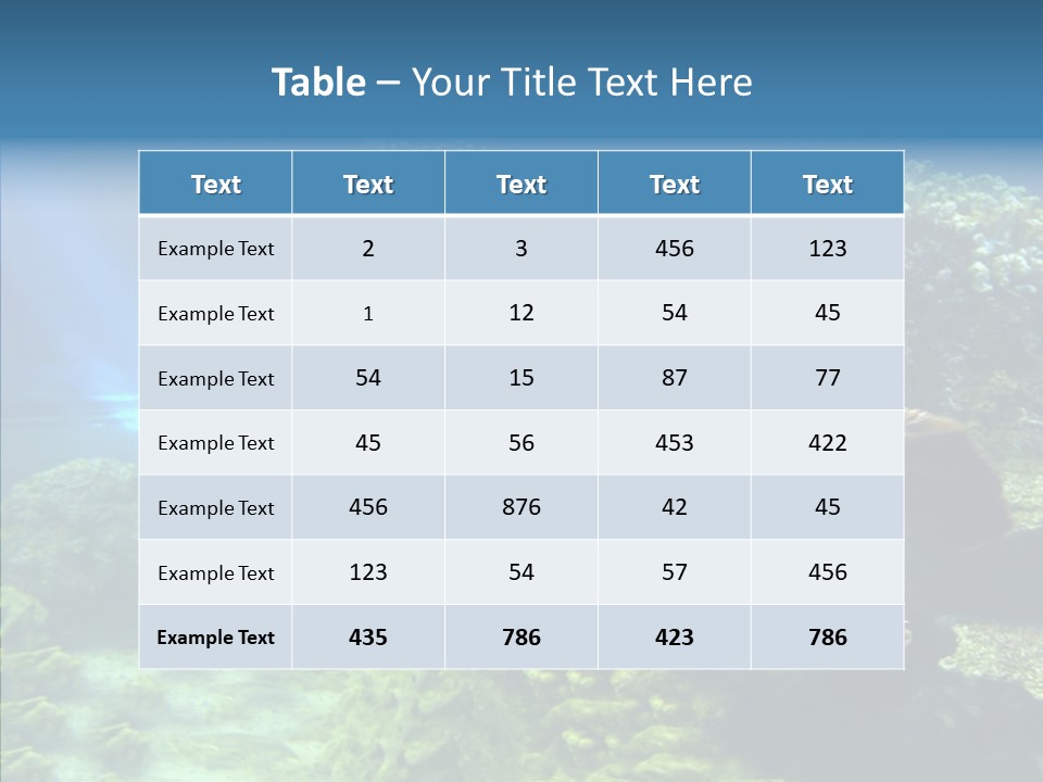 Marine Turtle Ocean PowerPoint Template