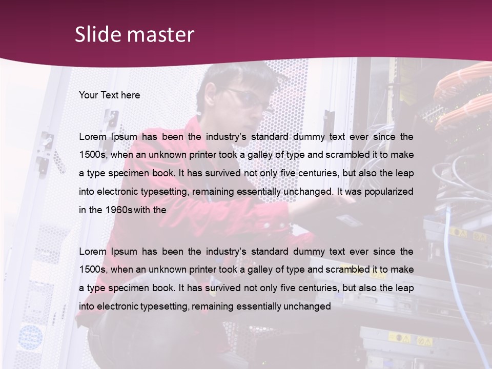 Network Fibre Internet PowerPoint Template