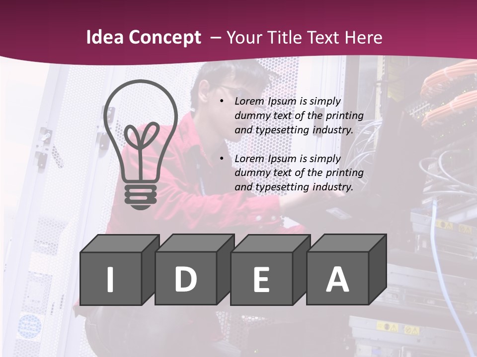 Network Fibre Internet PowerPoint Template