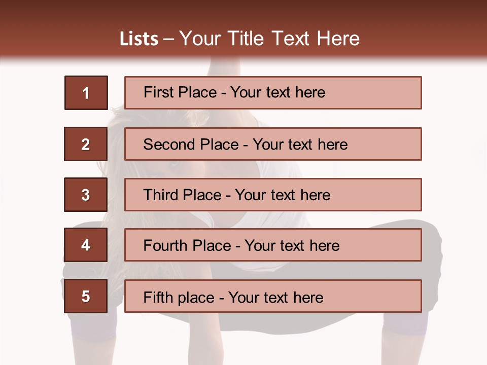 Trick Artist Leg PowerPoint Template