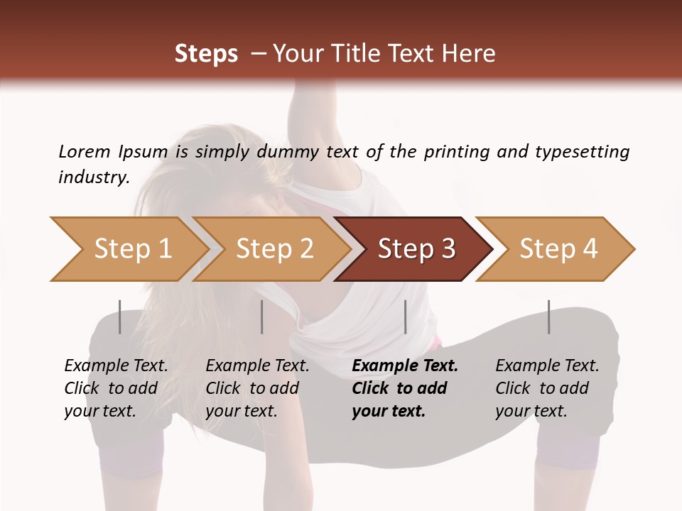 Trick Artist Leg PowerPoint Template