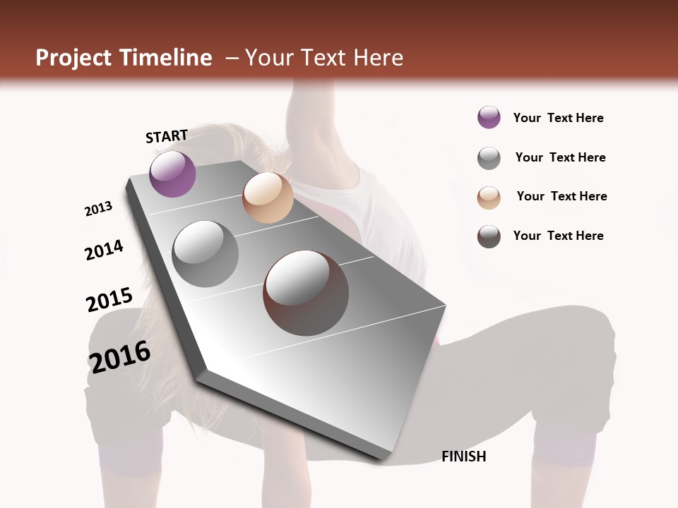 Trick Artist Leg PowerPoint Template