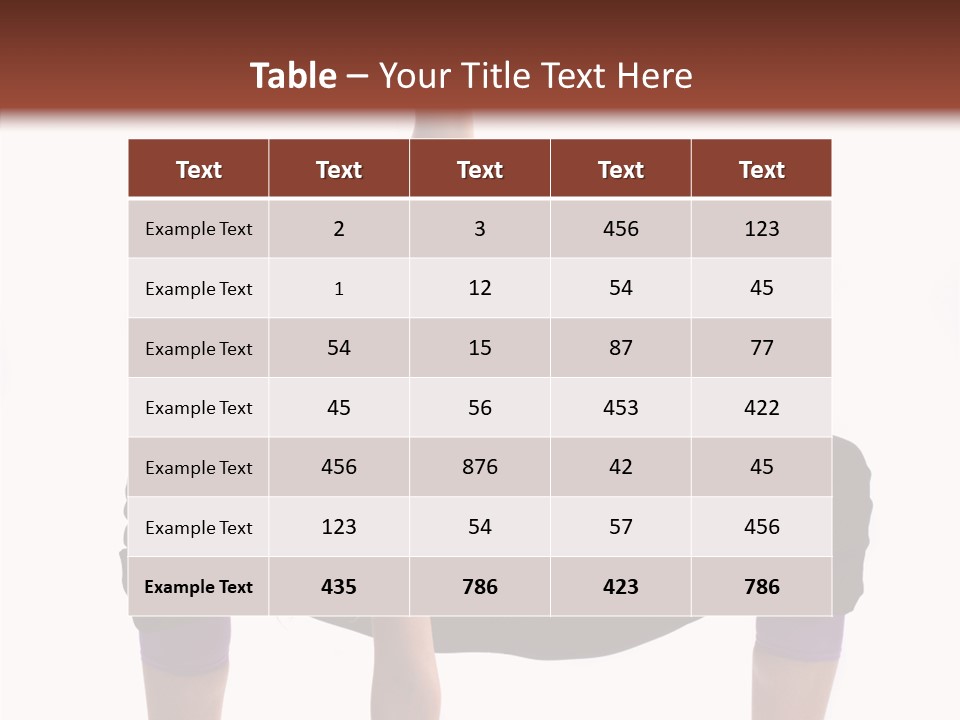 Trick Artist Leg PowerPoint Template