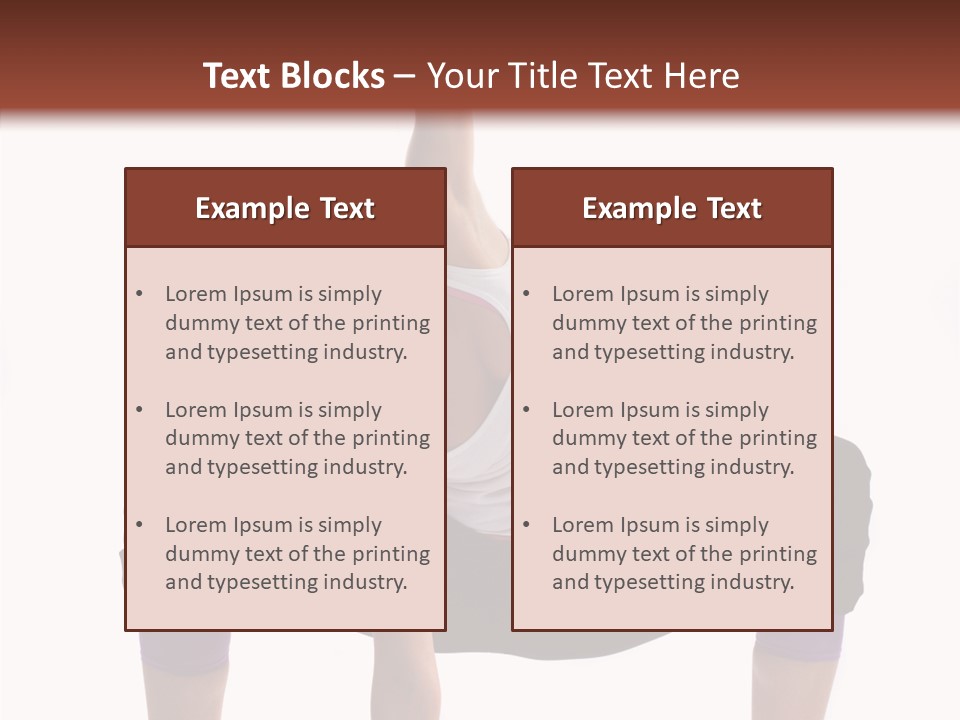Trick Artist Leg PowerPoint Template