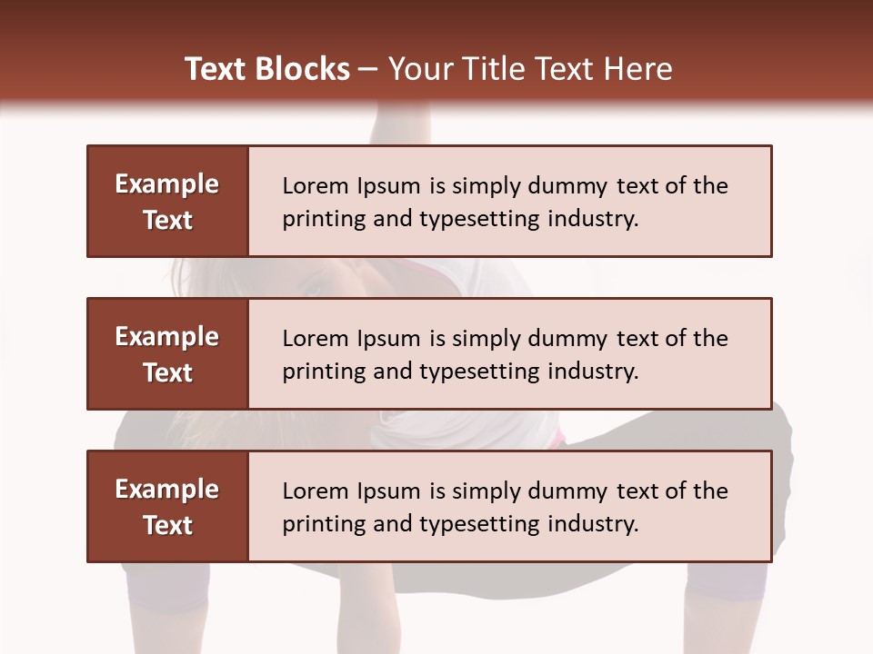 Trick Artist Leg PowerPoint Template