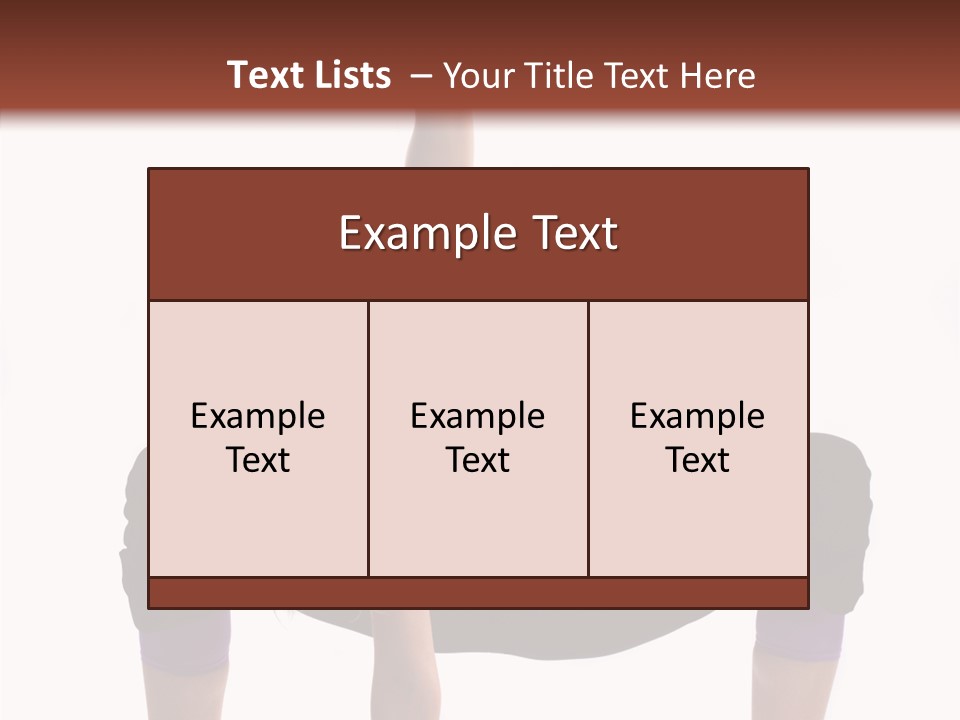 Trick Artist Leg PowerPoint Template
