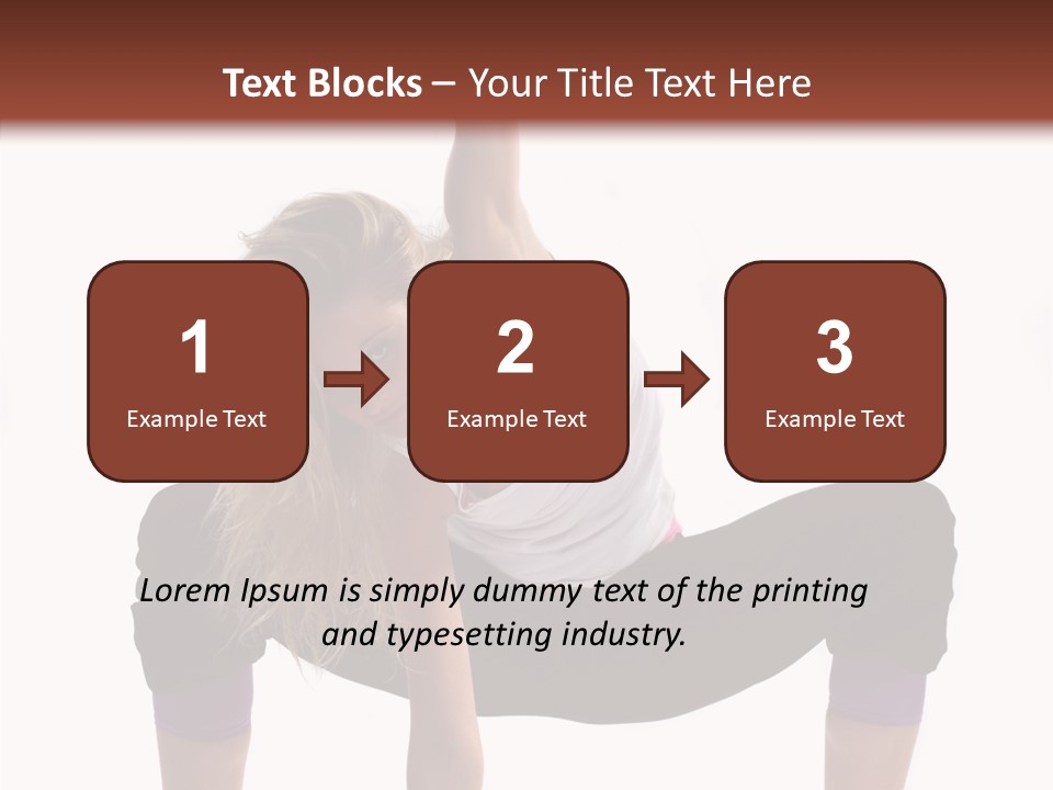 Trick Artist Leg PowerPoint Template