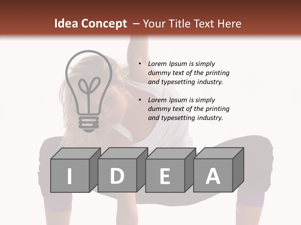 Trick Artist Leg PowerPoint Template