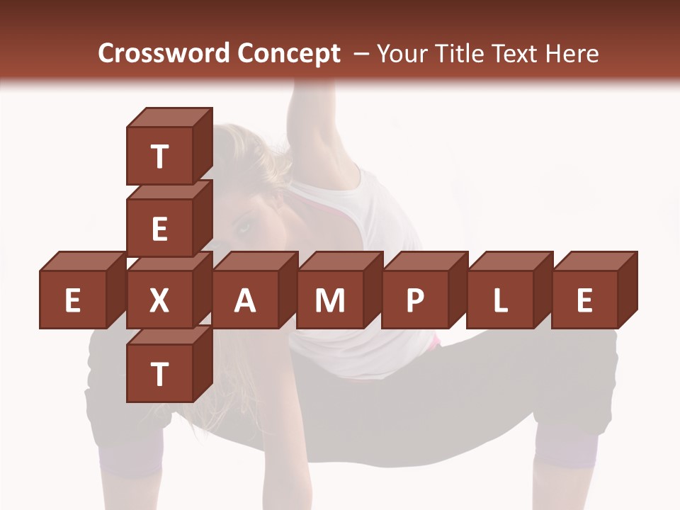 Trick Artist Leg PowerPoint Template