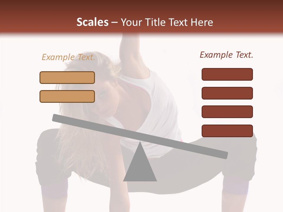 Trick Artist Leg PowerPoint Template