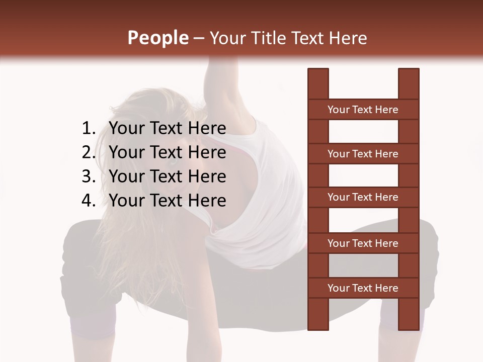 Trick Artist Leg PowerPoint Template