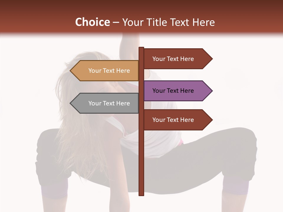 Trick Artist Leg PowerPoint Template