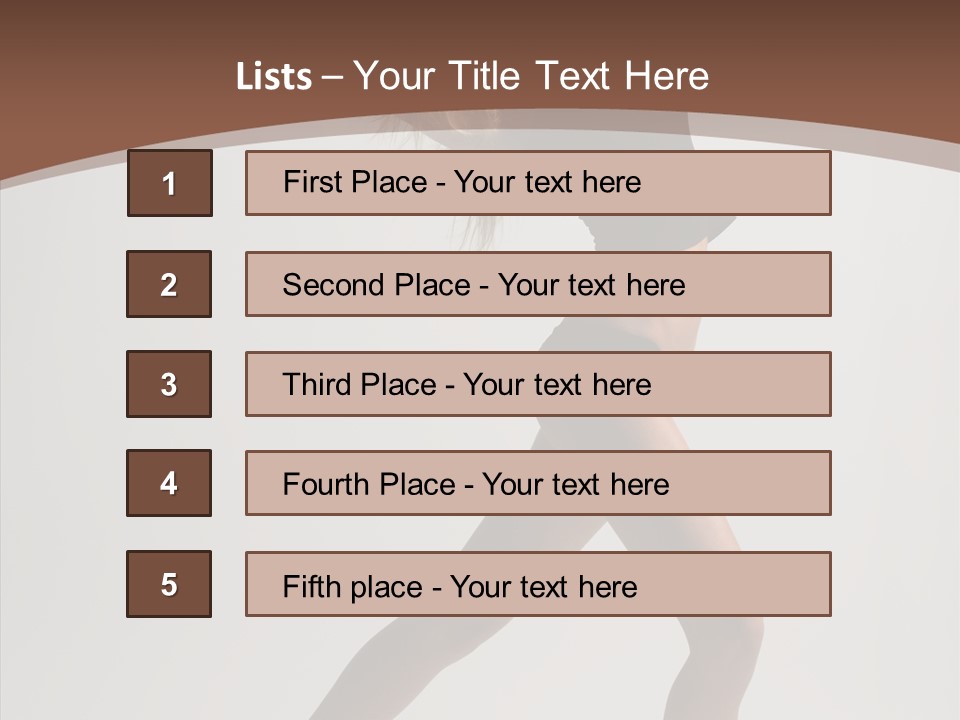 Leg Style Gymnastics PowerPoint Template