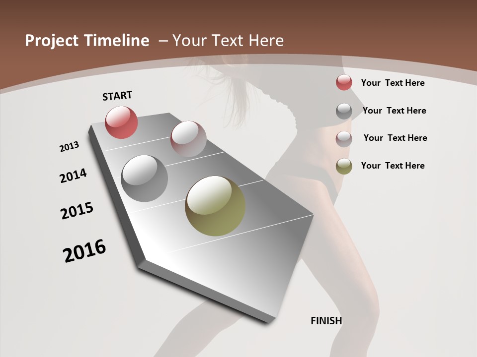 Leg Style Gymnastics PowerPoint Template