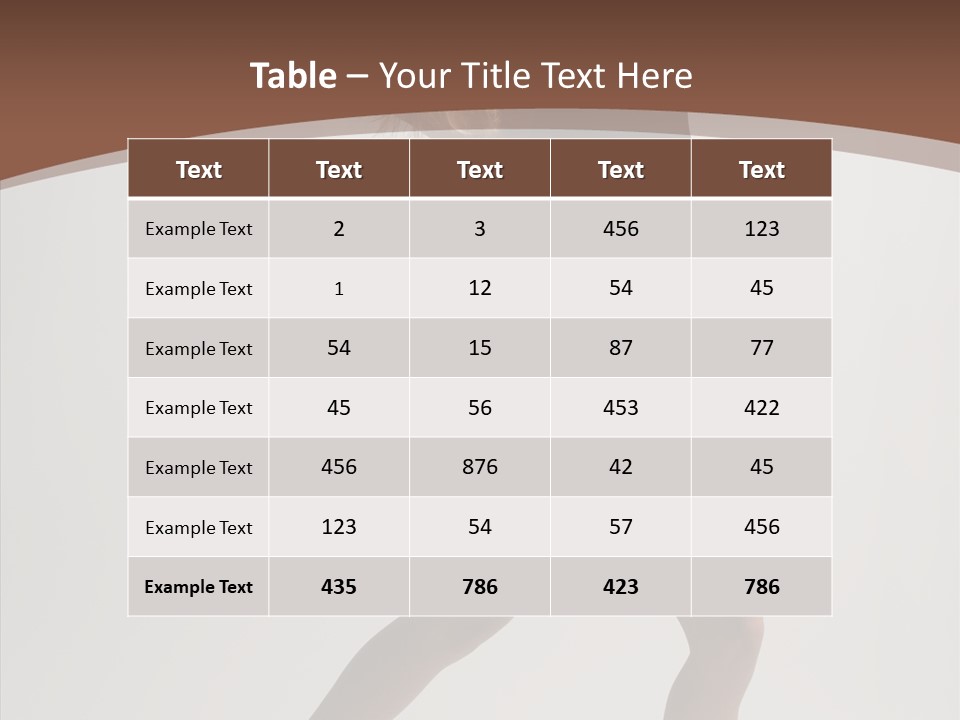 Leg Style Gymnastics PowerPoint Template