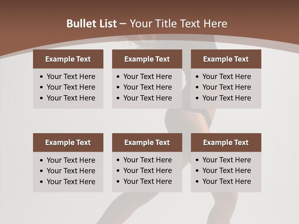 Leg Style Gymnastics PowerPoint Template