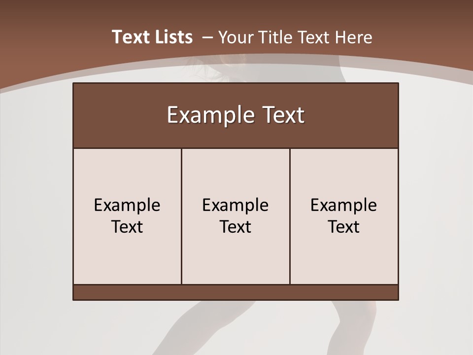 Leg Style Gymnastics PowerPoint Template