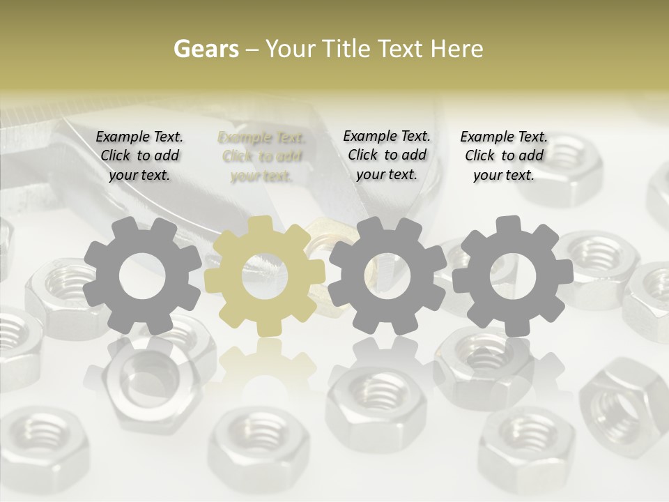 Nobody Equipment Metallic PowerPoint Template