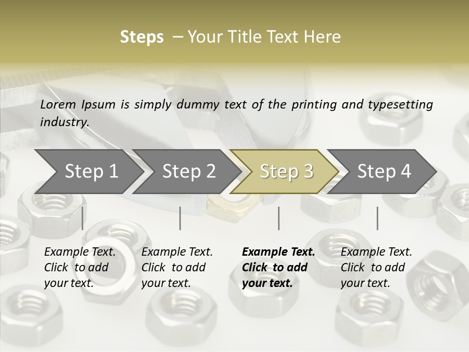 Nobody Equipment Metallic PowerPoint Template